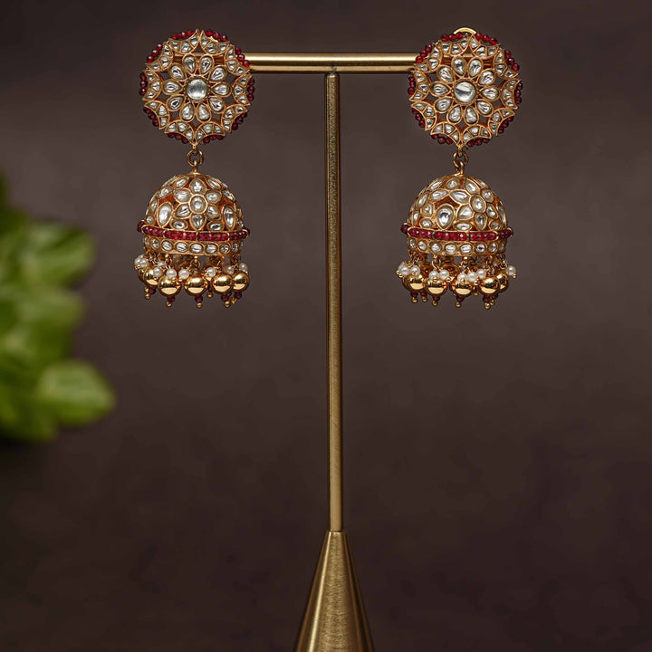 Kundan Jhumka Earrings