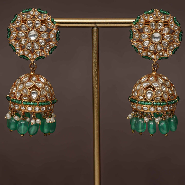 Kundan Jhumka Earrings