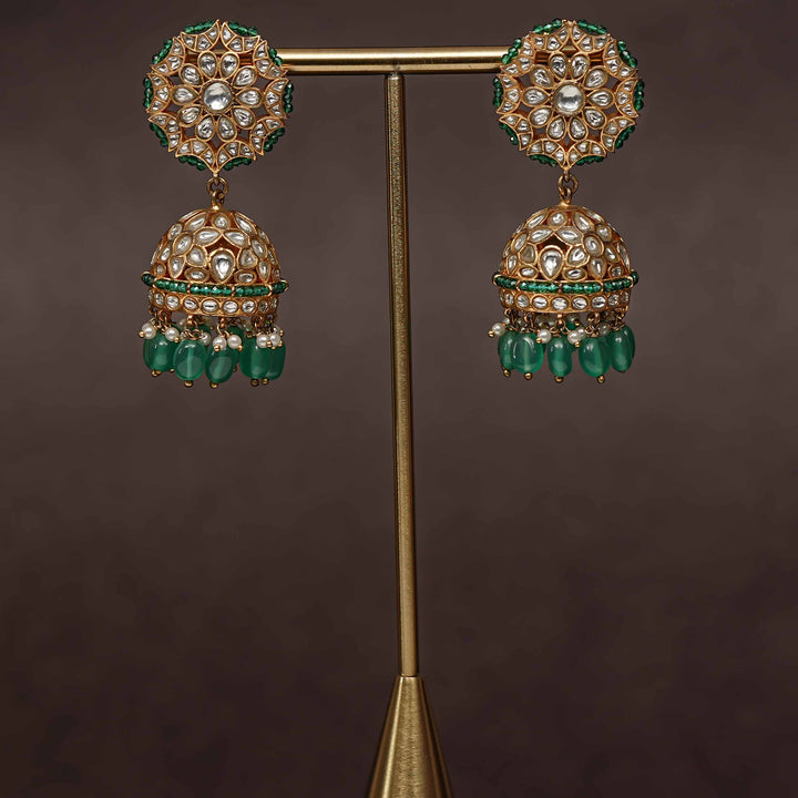 Kundan Jhumka Earrings
