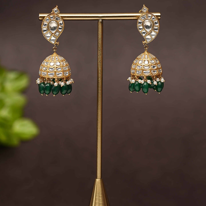Kundan Jhumka Earrings
