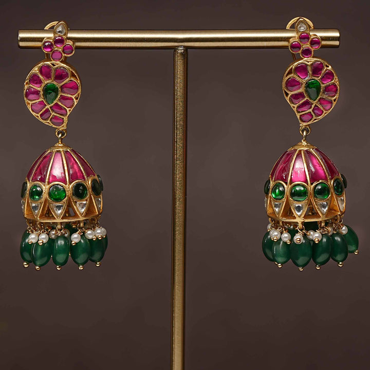 Kundan Jhumka Earrings