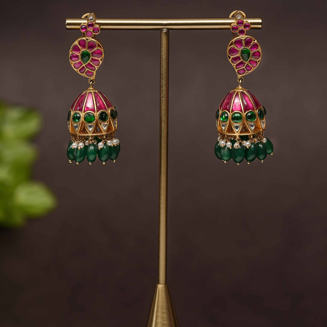 Kundan Jhumka Earrings