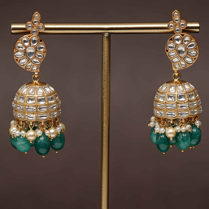 Kundan Jhumka Earrings