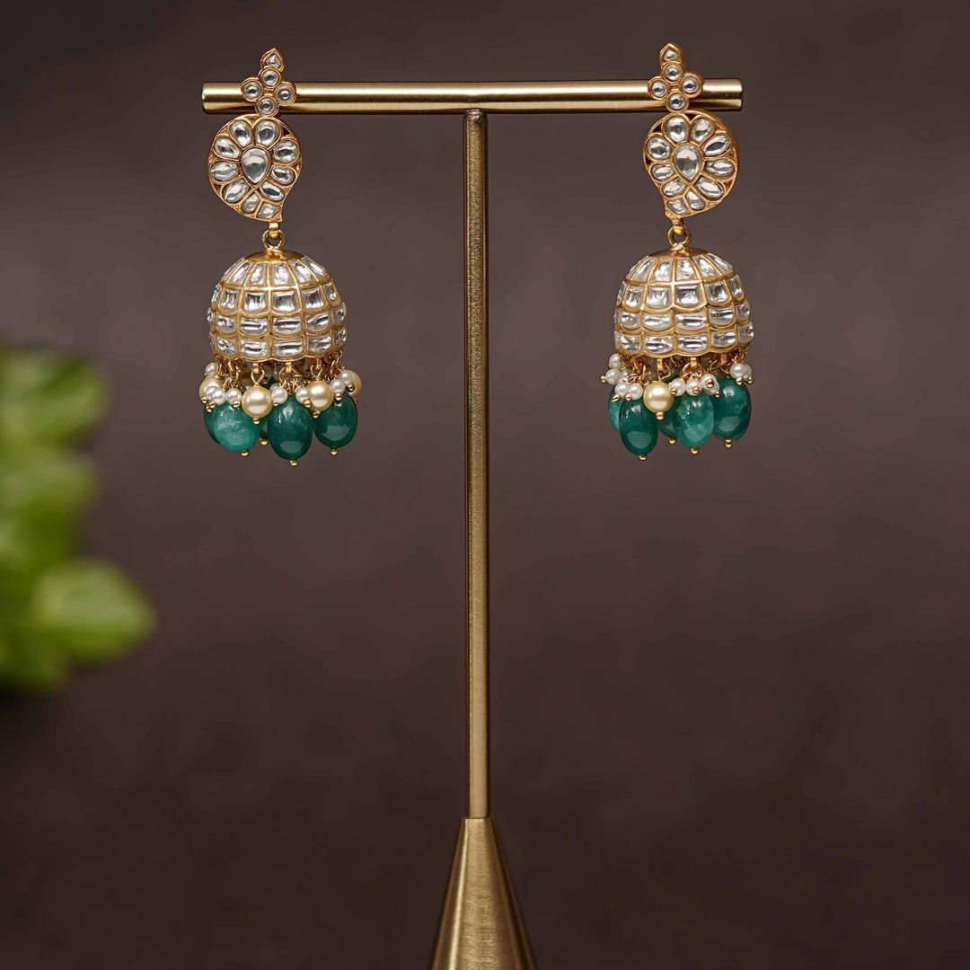 Kundan Jhumka Earrings