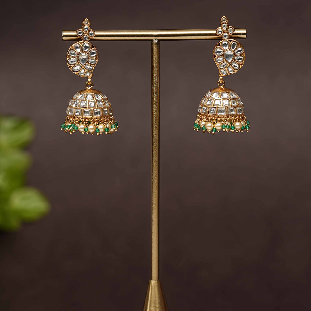 Kundan Jhumka Earrings