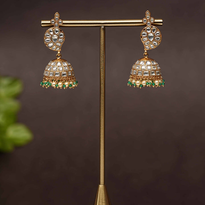 Kundan Jhumka Earrings