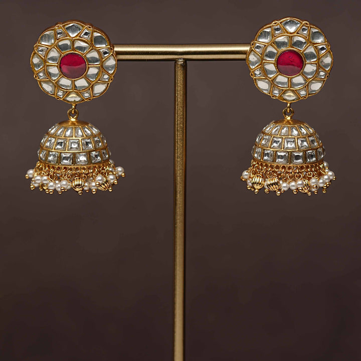 Kundan Jhumka Earrings