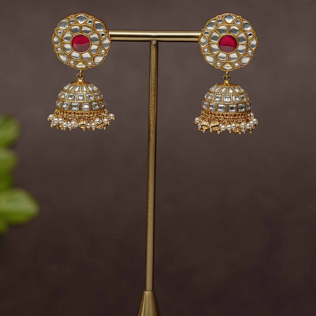 Kundan Jhumka Earrings