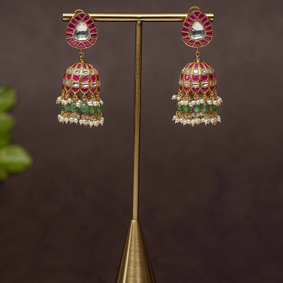 Kundan Jhumka Earrings