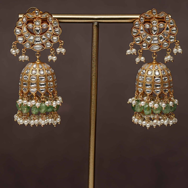 Kundan Jhumka Earrings