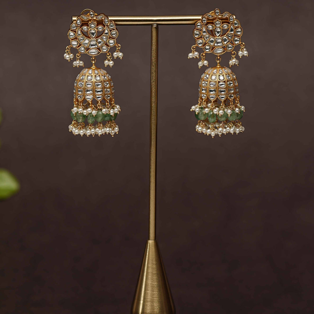 Kundan Jhumka Earrings