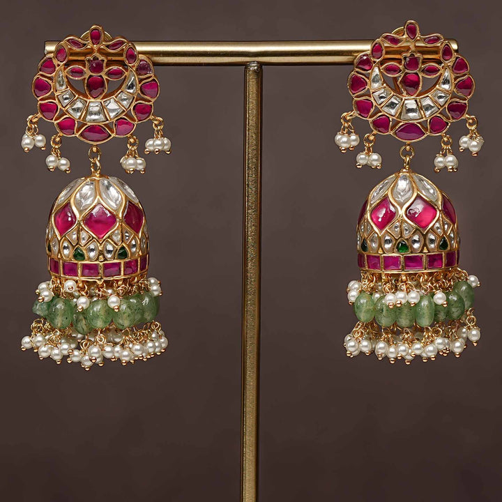 Kundan Jhumka Earrings