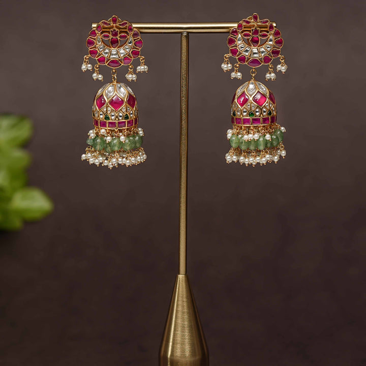 Kundan Jhumka Earrings