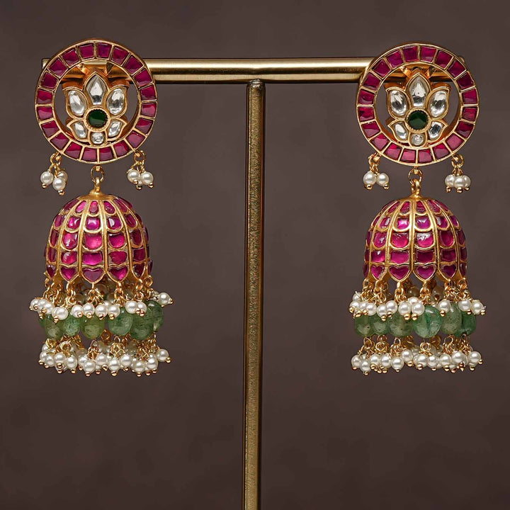 Kundan Jhumka Earrings
