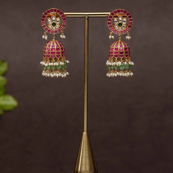 Kundan Jhumka Earrings