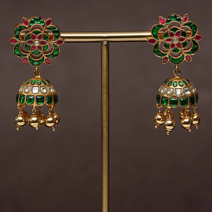 Kundan Jhumka Earrings