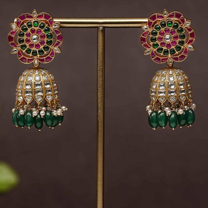 Kundan Jhumka Earrings