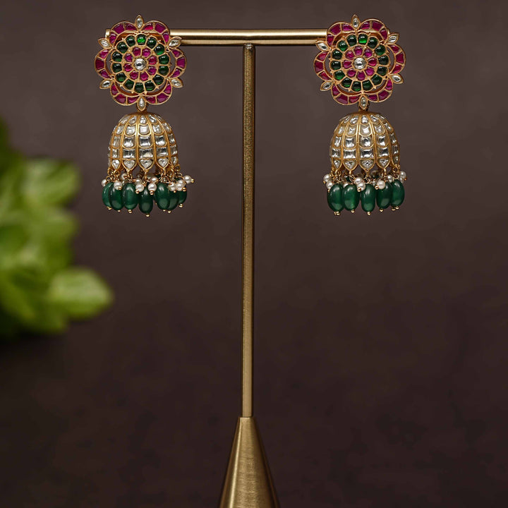 Kundan Jhumka Earrings