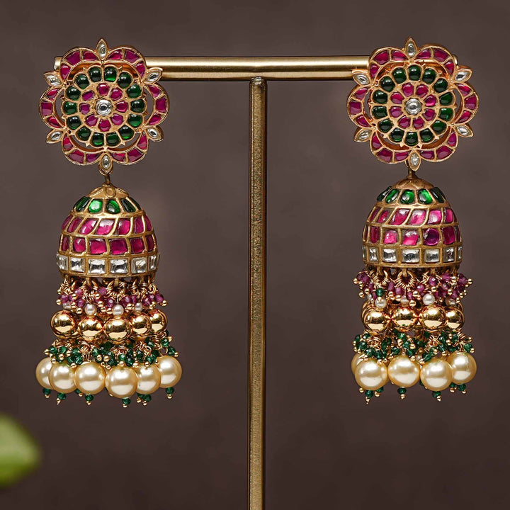 Kundan Jhumka Earrings