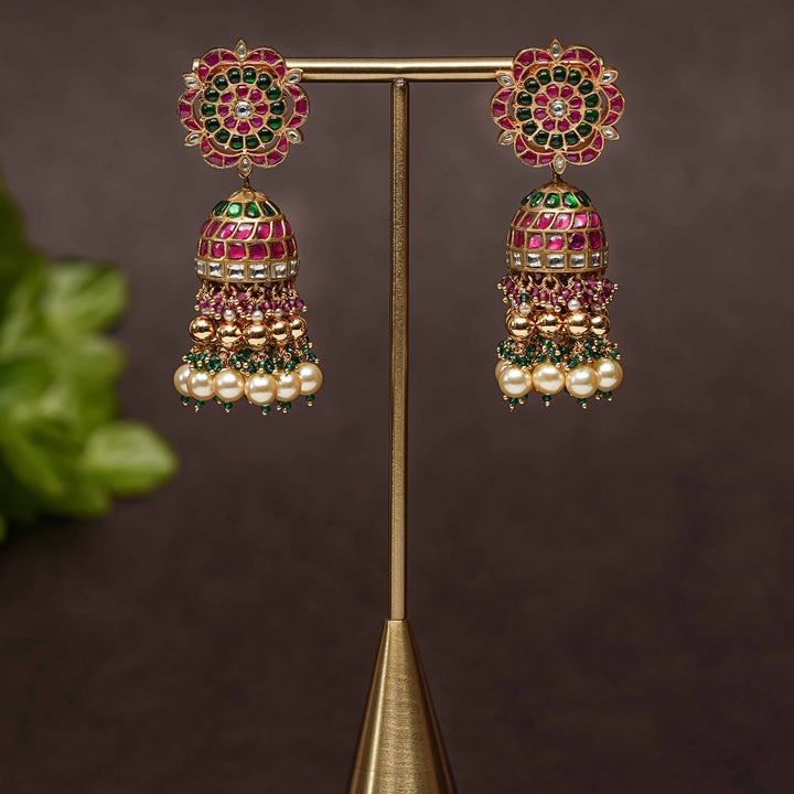 Kundan Jhumka Earrings