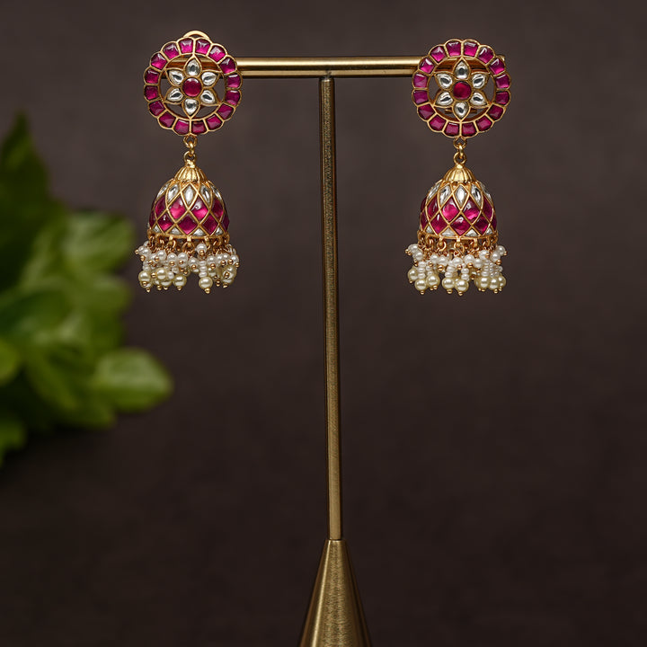 Kundan Jhumka Earrings