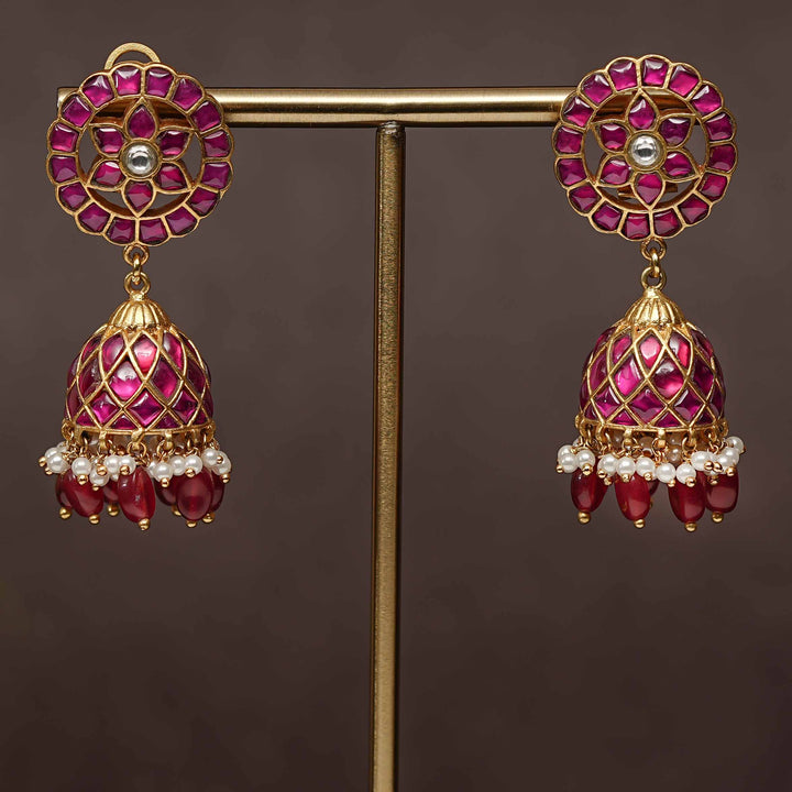 Kundan Jhumka Earrings