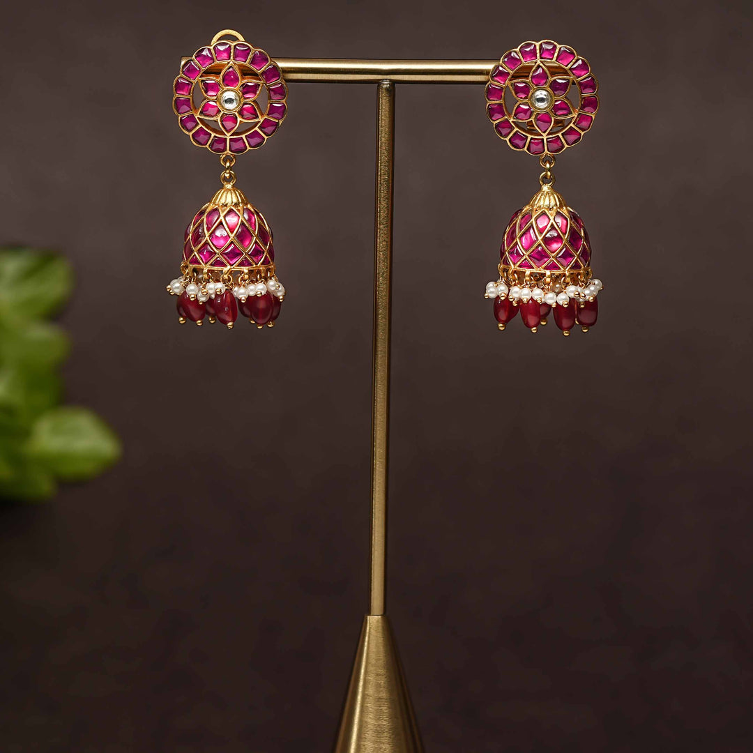 Kundan Jhumka Earrings