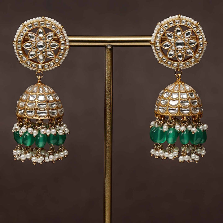 Kundan Jhumka Earrings