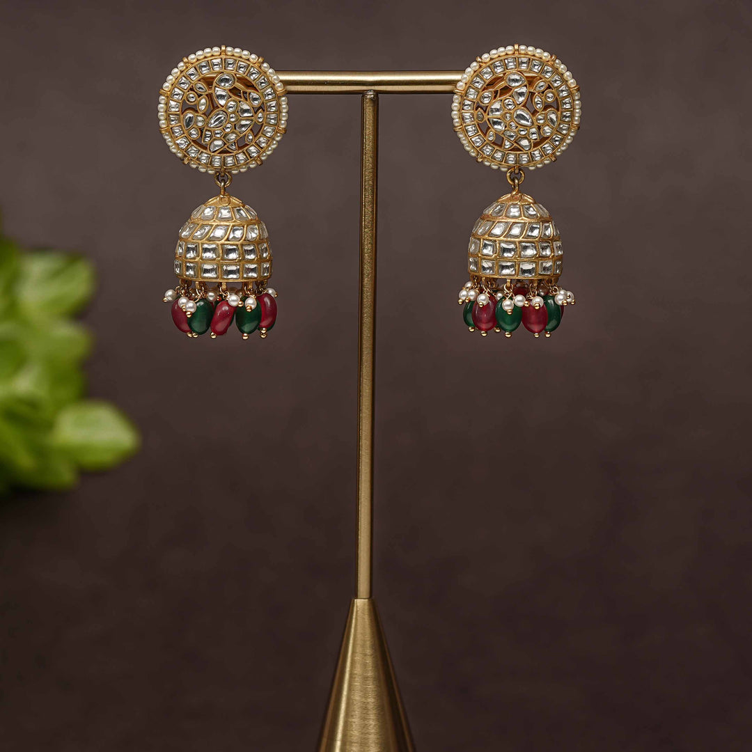 Kundan Jhumka Earrings