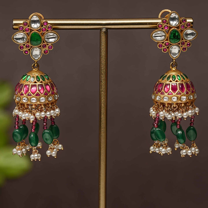 Kundan Jhumka Earrings