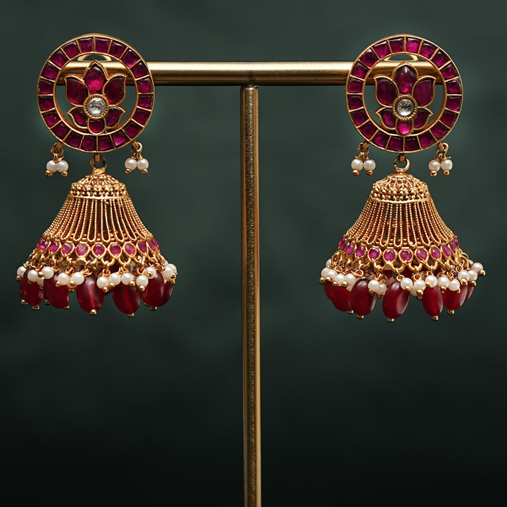 Kundan Jhumka Earrings