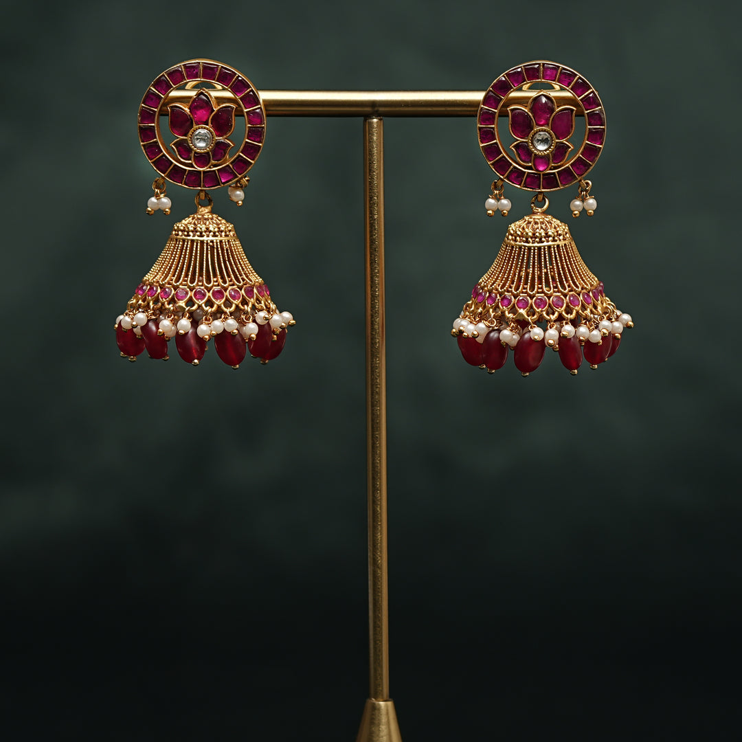 Kundan Jhumka Earrings