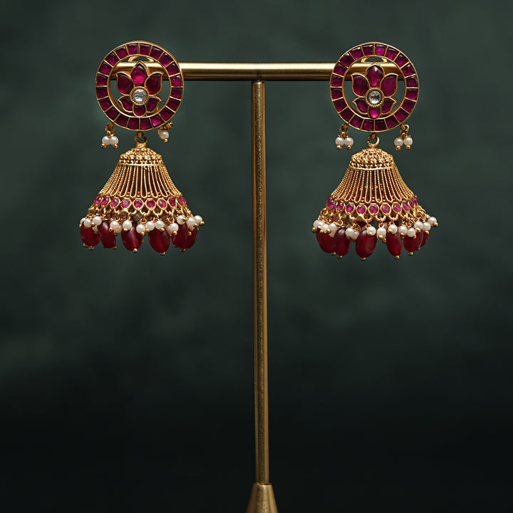 Kundan Jhumka Earrings