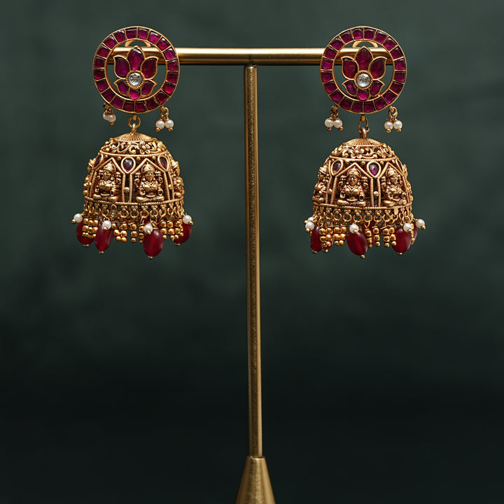 Kundan Jhumka Earrings
