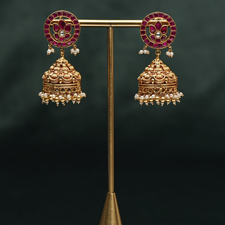 Kundan Jhumka Earrings