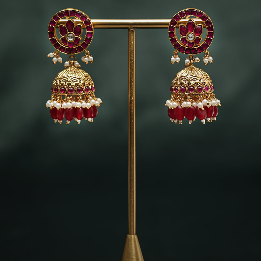 Kundan Jhumka Earrings