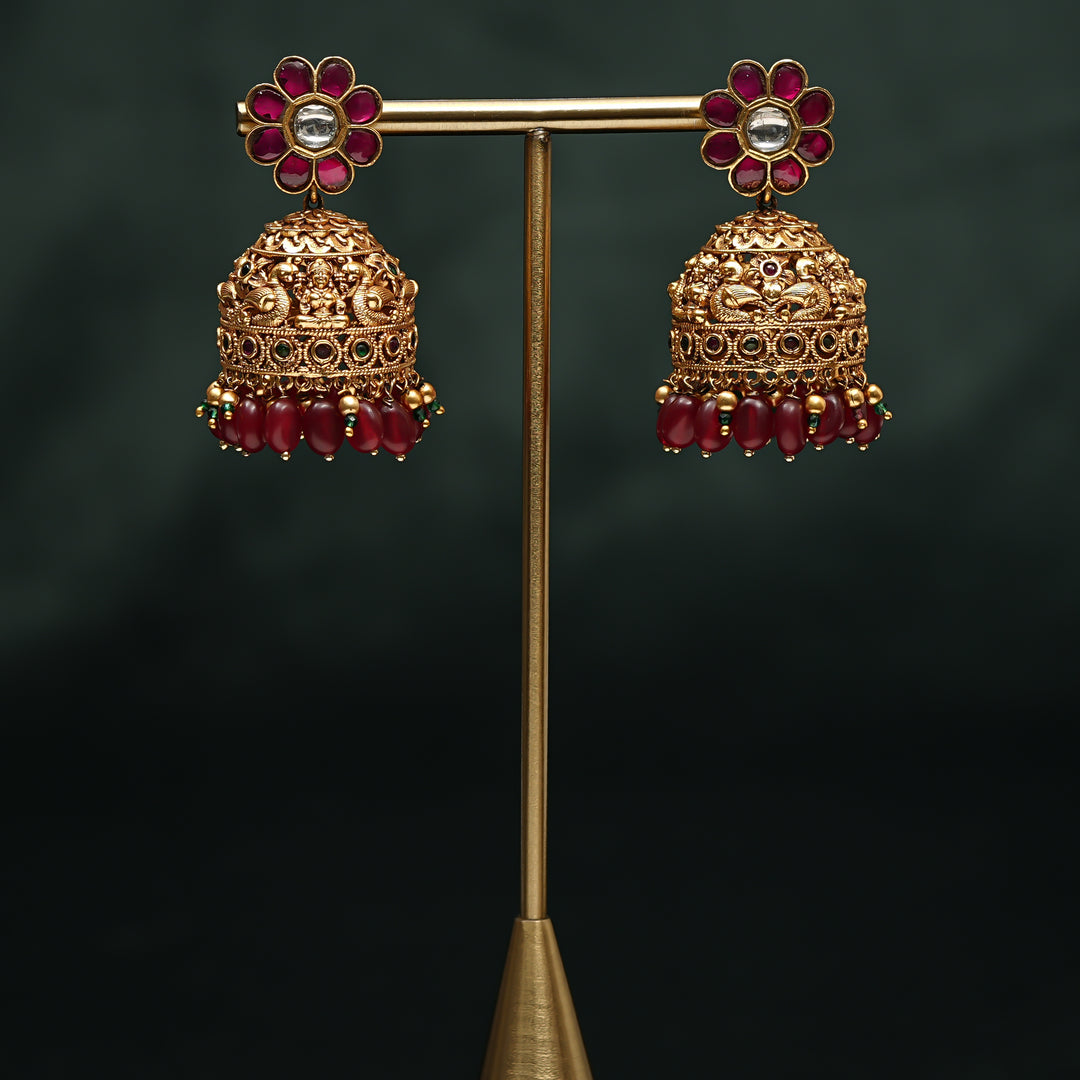 Kundan Jhumka Earrings
