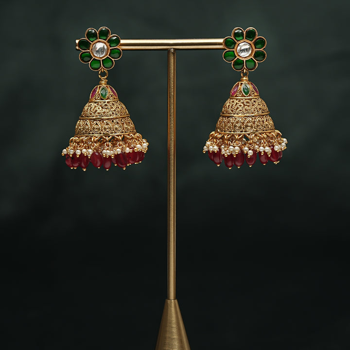 Kundan Jhumka Earrings