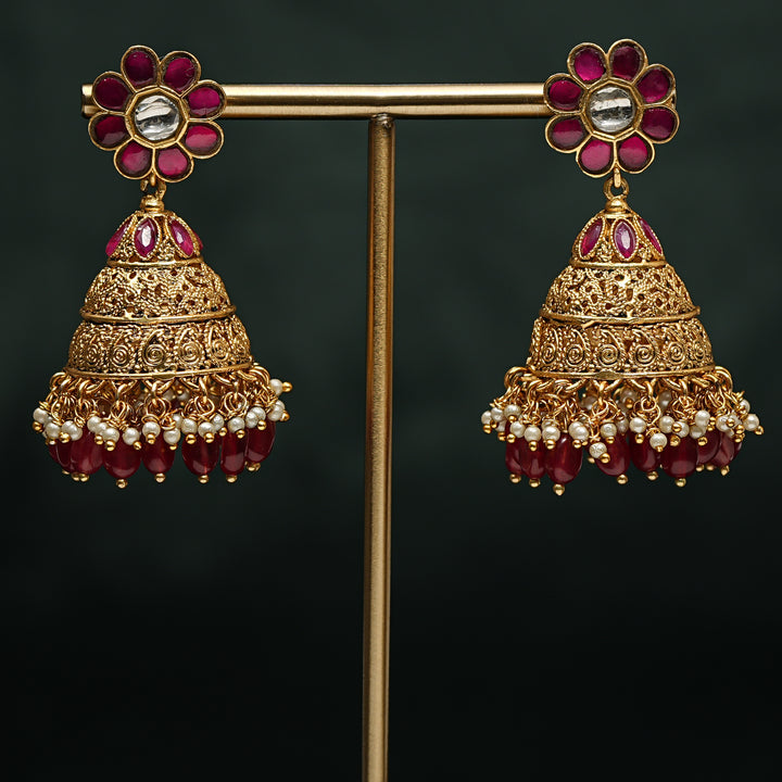 Kundan Jhumka Earrings