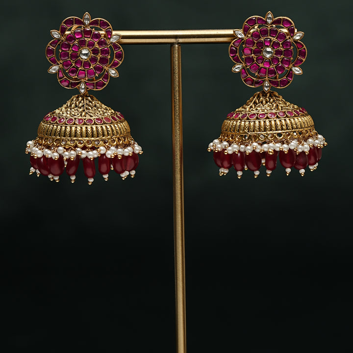 Kundan Jhumka Earrings