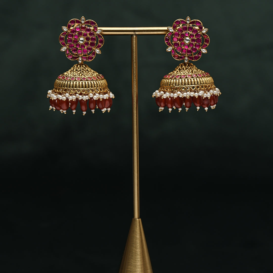Kundan Jhumka Earrings