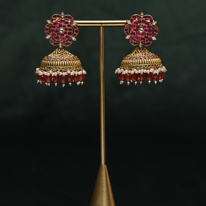 Kundan Jhumka Earrings