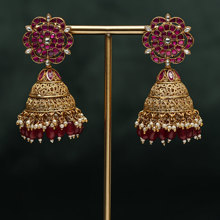 Kundan Jhumka Earrings