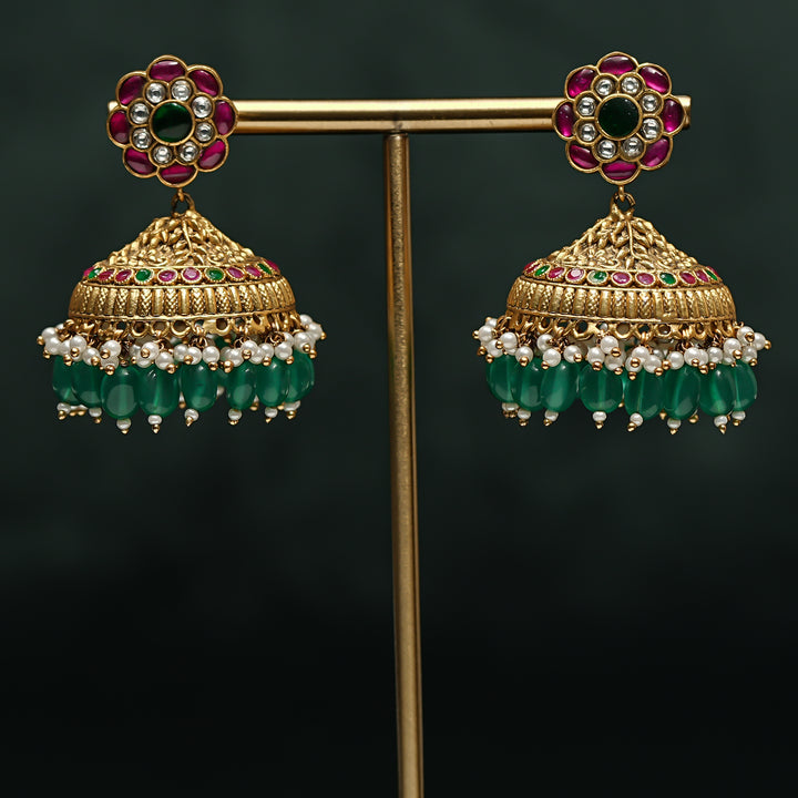 Kundan Jhumka Earrings