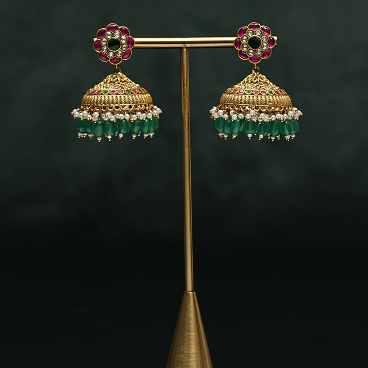 Kundan Jhumka Earrings