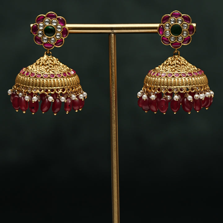 Kundan Jhumka Earrings