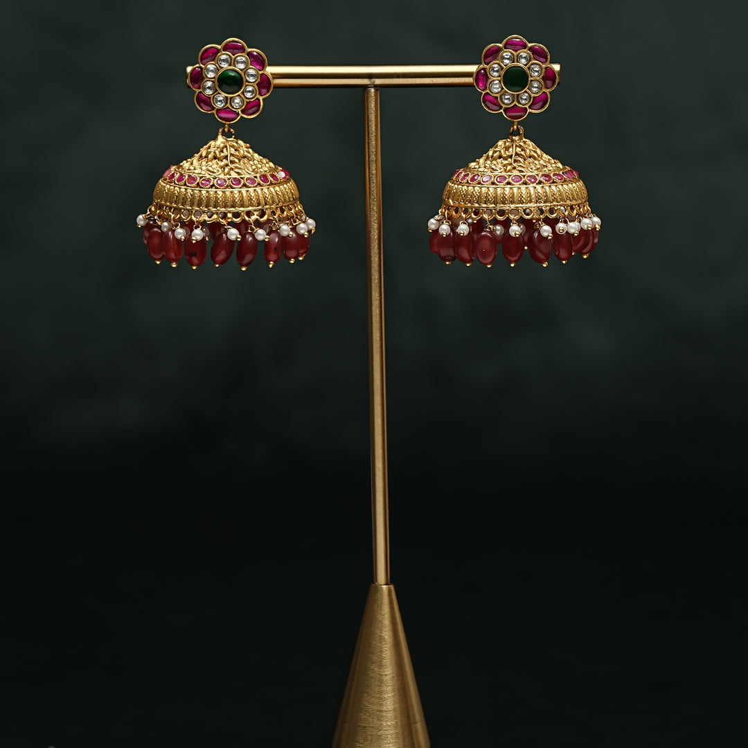 Kundan Jhumka Earrings