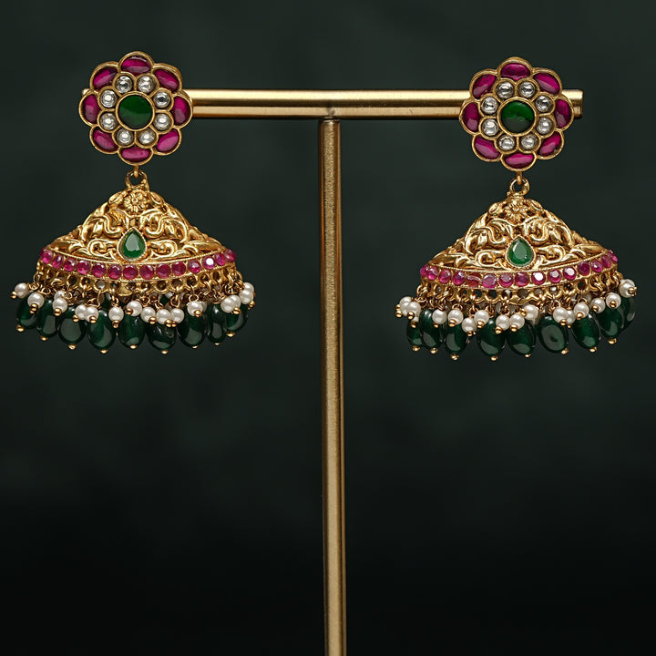 Kundan Jhumka Earrings