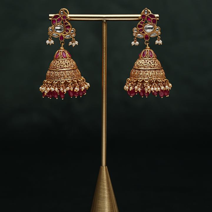 Kundan Jhumka Earrings