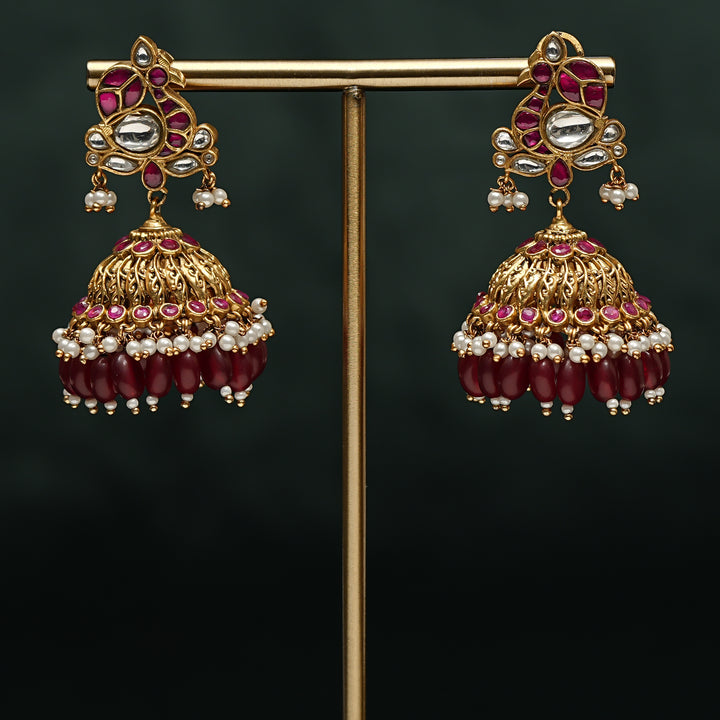 Kundan Jhumka Earrings